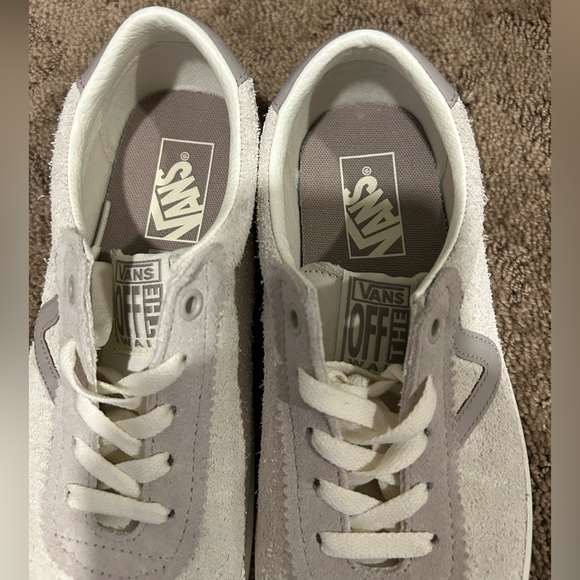 Vans Classic White and Gray Sneakers - Picture 2 of 5